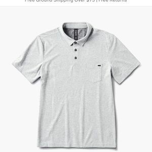 NWT! Vuori men’s Ace polo light grey